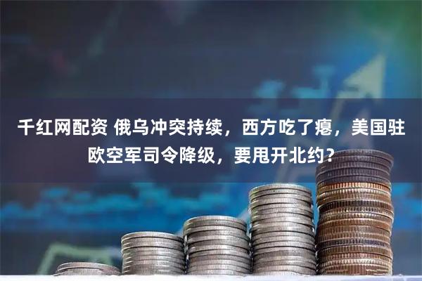 千红网配资 俄乌冲突持续，西方吃了瘪，美国驻欧空军司令降级，要甩开北约？